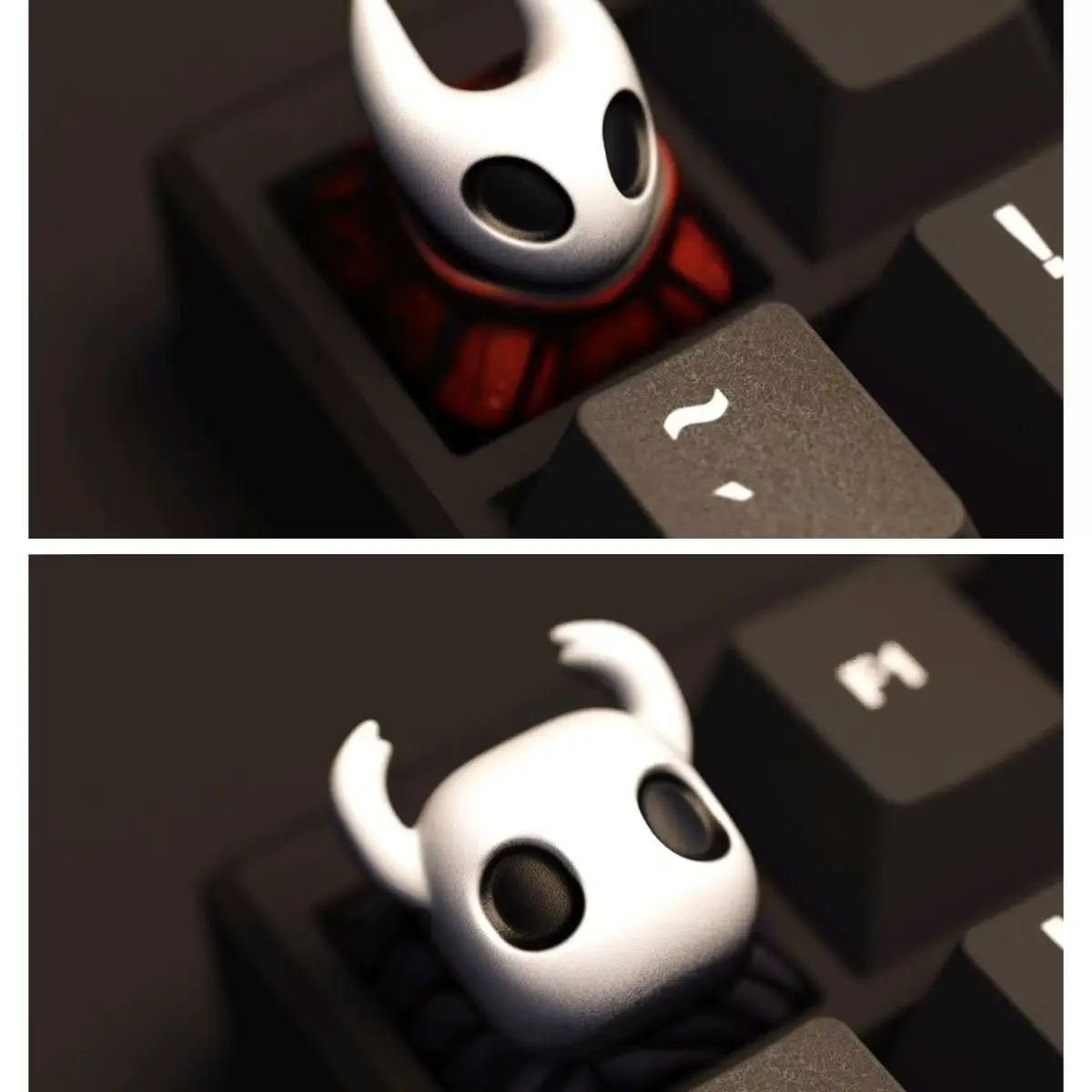 Hollow Knight Keycap único transparente Kawaii Hornet creativo Keycap resina Teclado mecánico personalizado Esc juego periférico