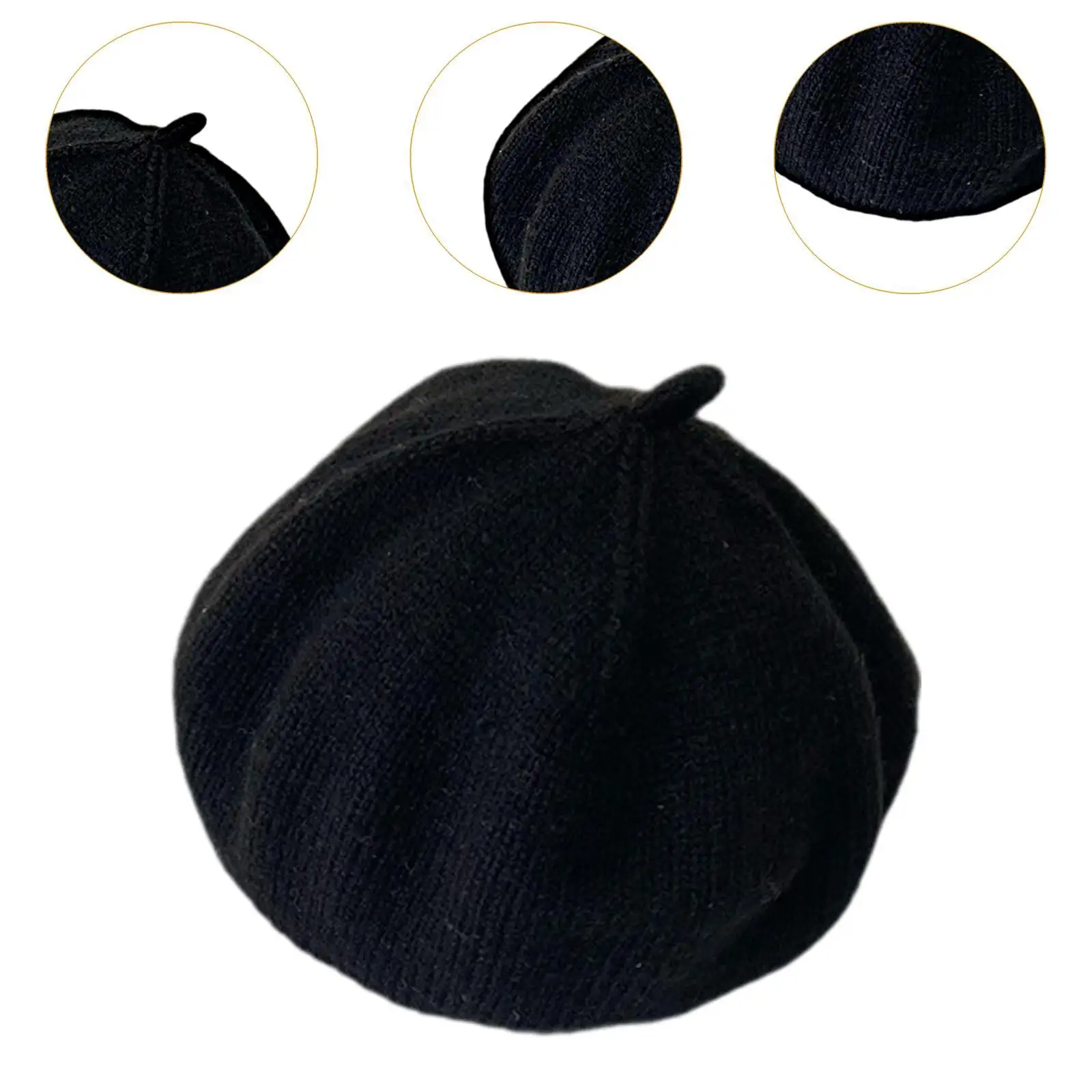 Baby French Beret Hat Knitted Beanie Cap for Girls Boys Toddlers Vacation