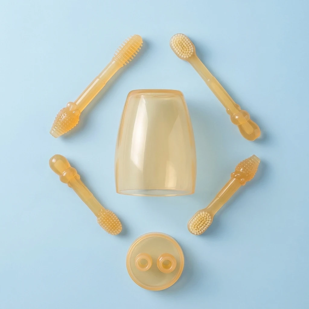Cepillo de dientes de silicona para bebés – Limpiador bucal suave - imagen 3