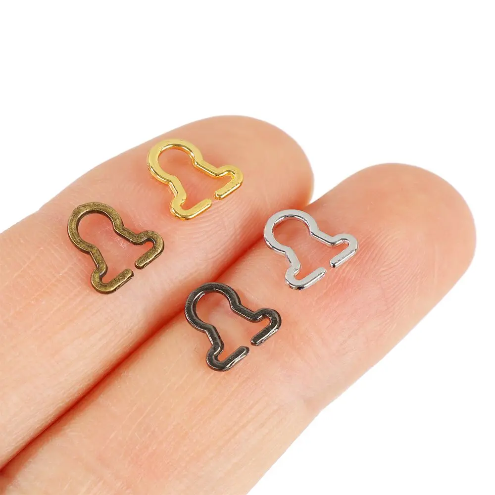 20 piezas accesorios de costura DIY para niñas, hebillas para muñecas, botones de cinturón, pantalones, bolsos, accesorios, hebilla de Metal - imagen 2