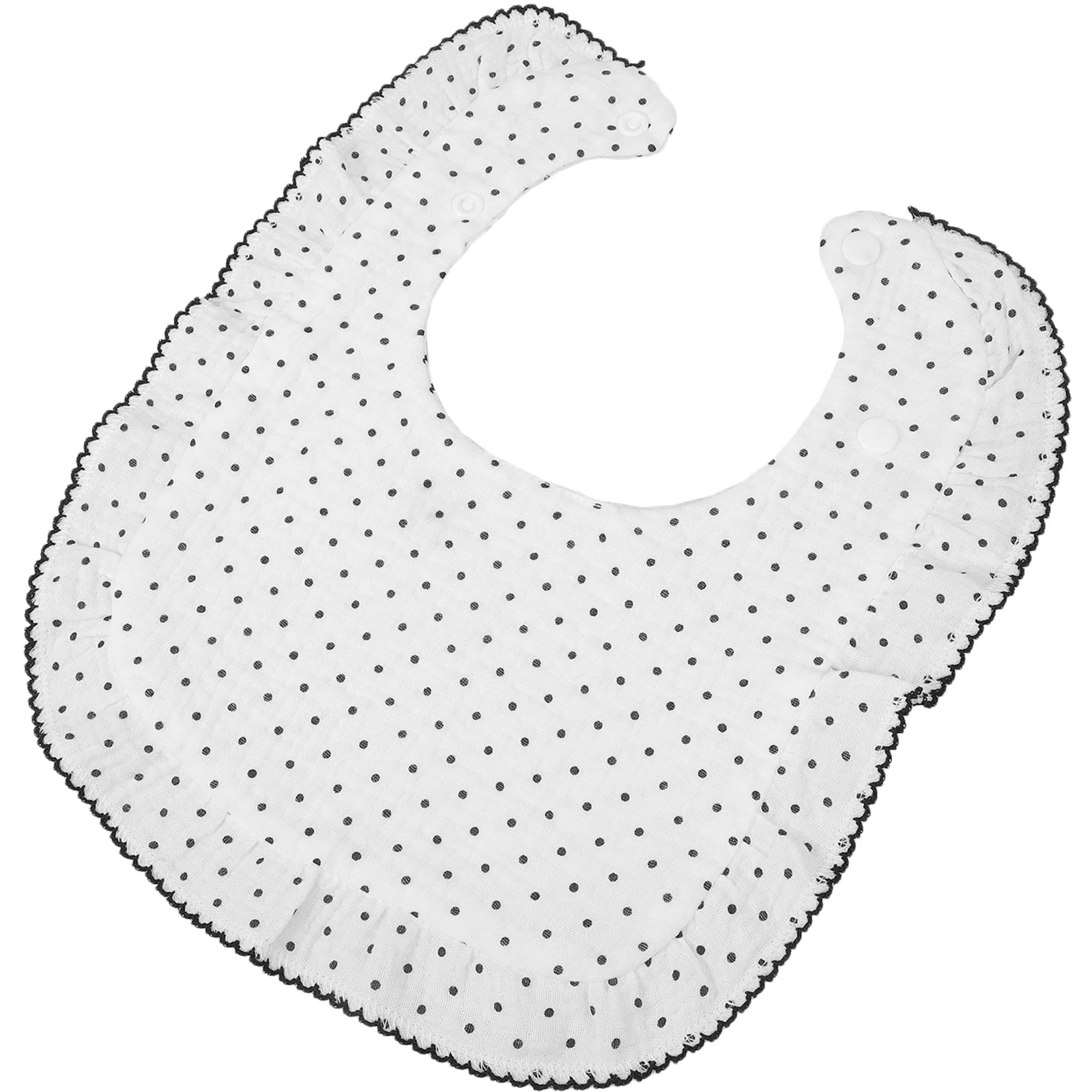 Babero para babero de bebé con bordes reforzados, botón a presión, babero absorbente para alimentación de bebé para babear, Baberos para recién nacidos, paños para eructar - imagen 5