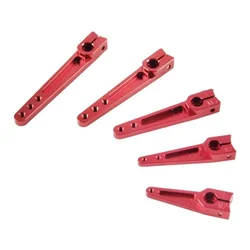 Brazo servo de aluminio rojo para avión RC infantil