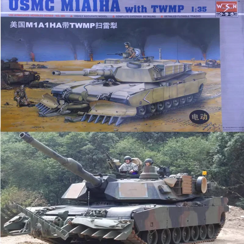 TRUMPETER 1/35 USMC M1A1HA tanque con modelo de rompecabezas de ensamblaje de plástico TWMP - imagen 2