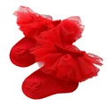 Red Ankle Socks