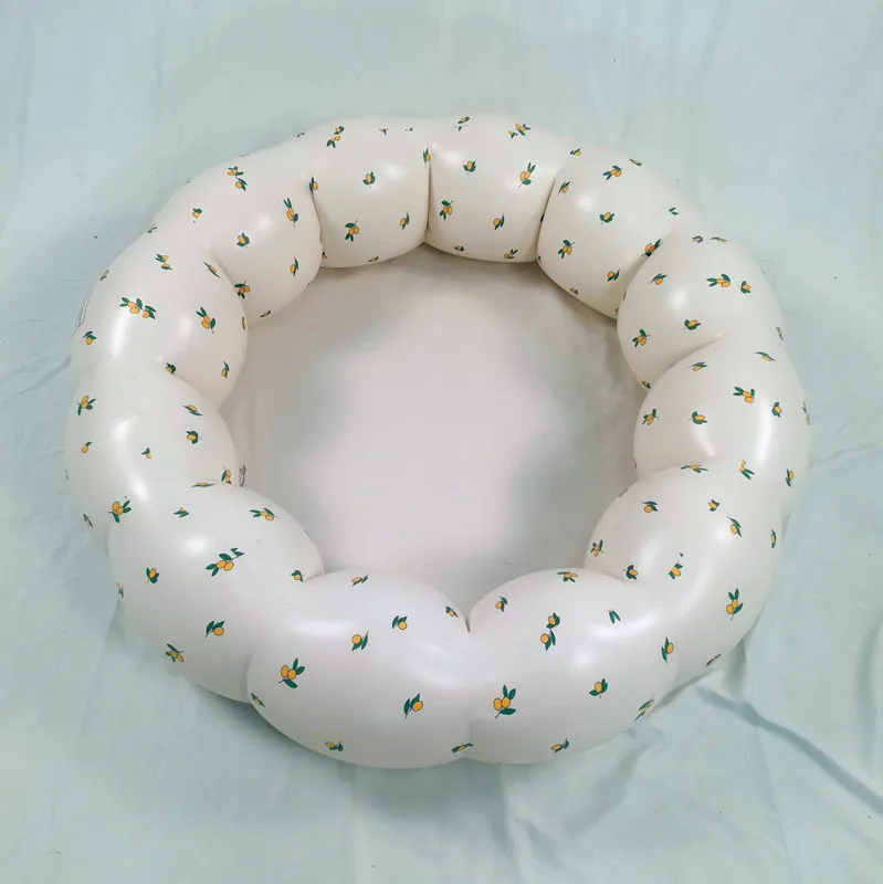 Bañera inflable bebé plegable forma pétalo portátil - imagen 2