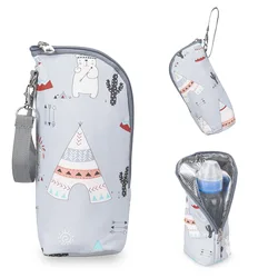 Bolsa isotérmica biberones con calentador USB para bebé