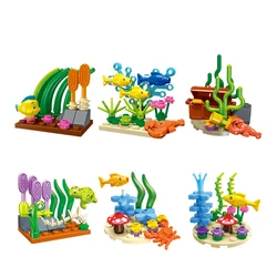 Bloques de construcción marinos Ocean Series - Juguete educativo DIY para niños