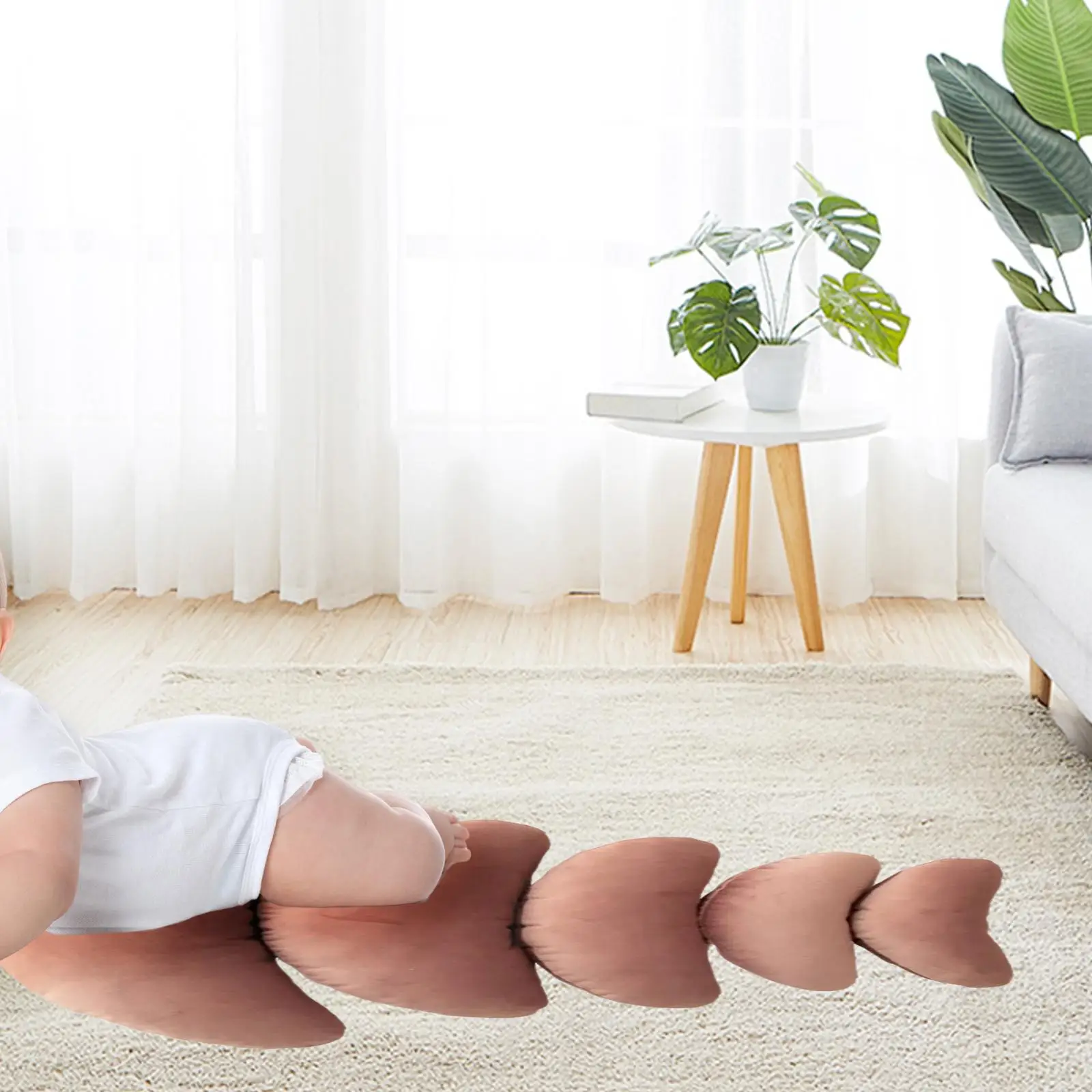 Moon Pillow 5 Pieces Set Professional Soft Touch Plush Pad Crescent Moon for Photoshoot Photographic Studio 0-6 Months Infant