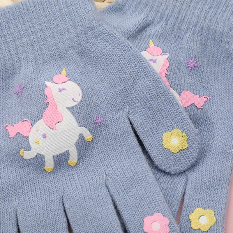 Guantes de invierno niños – Gruesos, cálidos, cinco dedos cortavientos - imagen 5