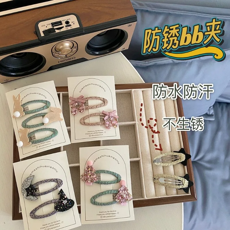 2 unids/set lindo Rosa zapatos de baile flequillo Clip accesorios para el cabello para niña princesa coreana Clip de pelo antioxidante BB Clip sombreros para niños - imagen 3