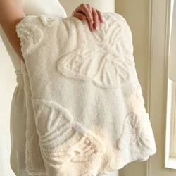 Manta de franela jacquard para bebé – Suave, cálida y multifuncional