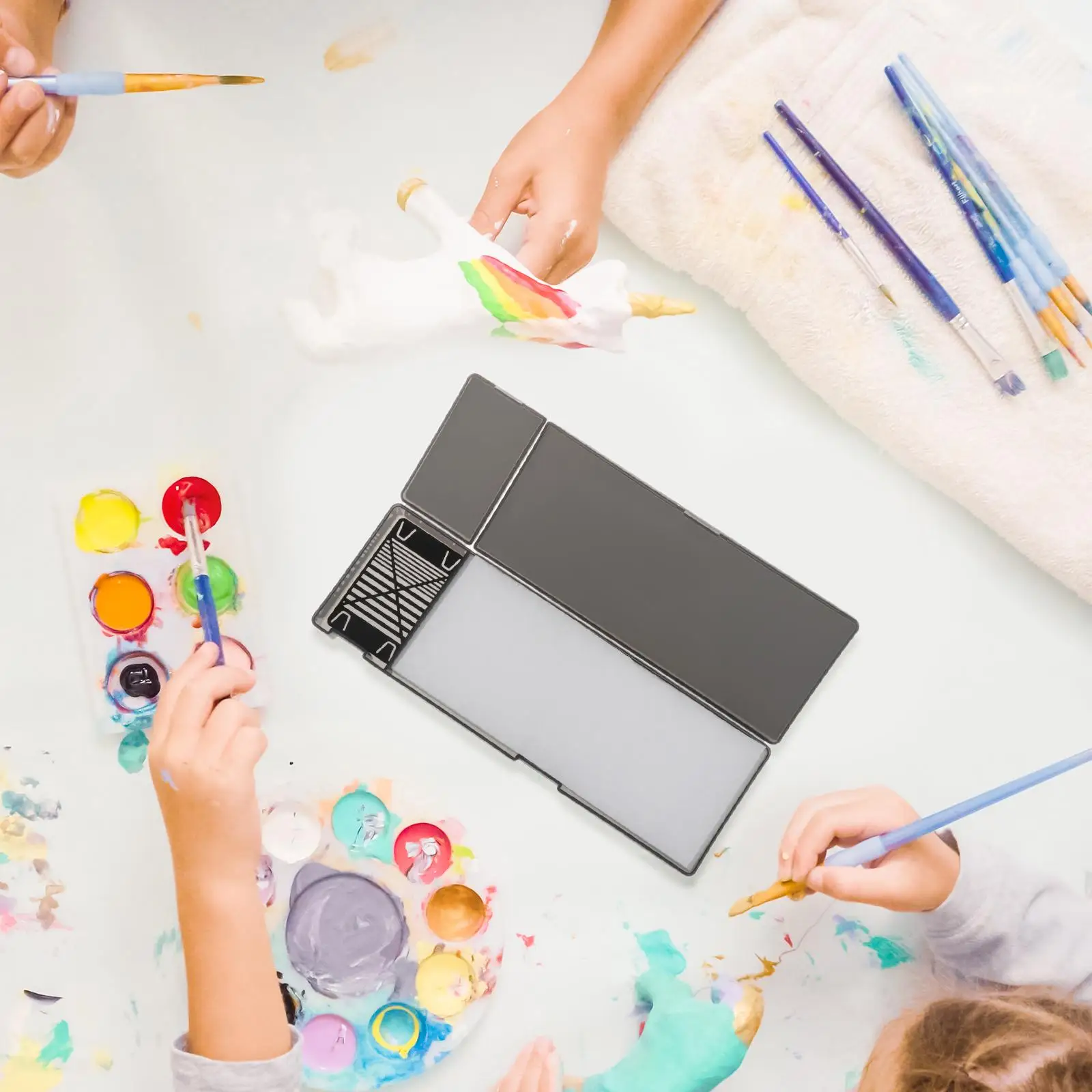 Paleta húmeda pintura acrílica tapa hermética - vista principal