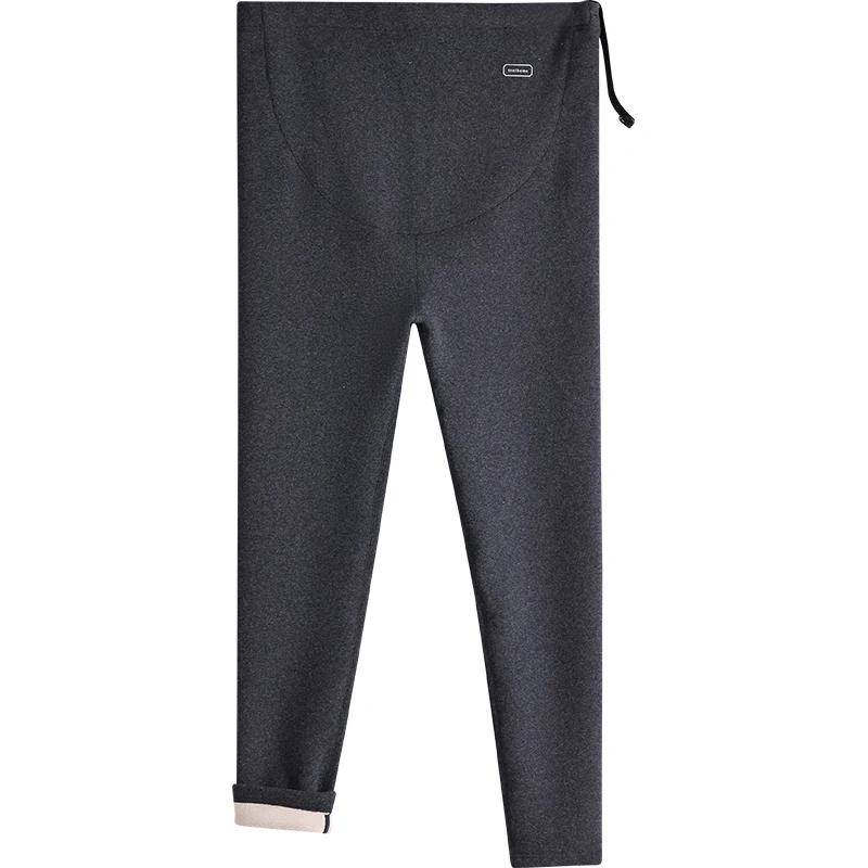 Pantalones premamá de terciopelo grueso – Invierno cálido y cómodo - imagen 5
