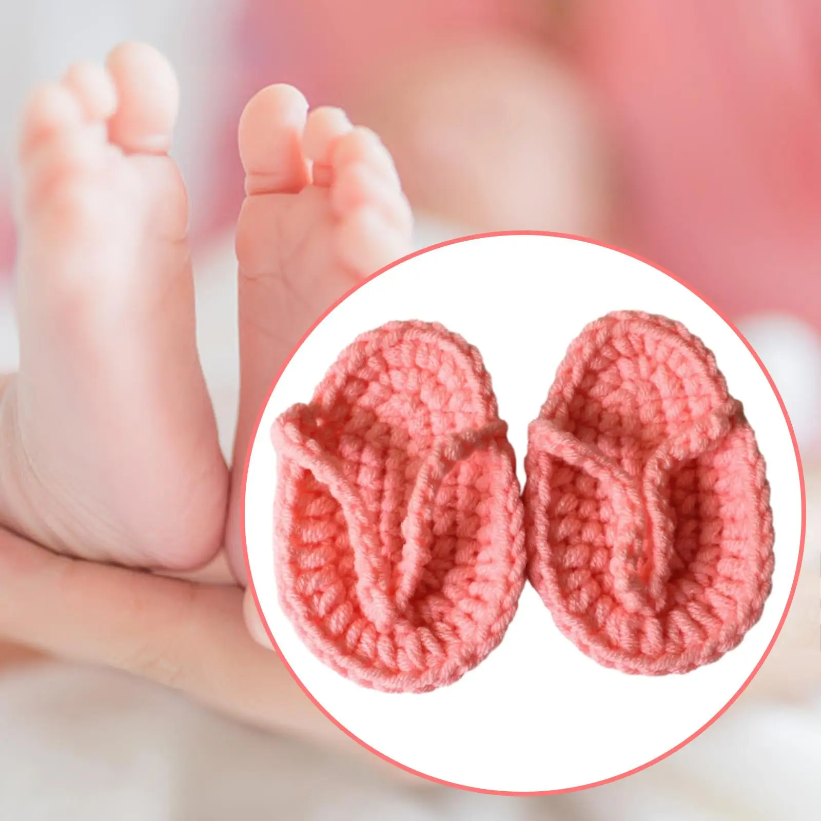 Infant Slippers Newborn Props Newborn Photography Props Hand Knitting for