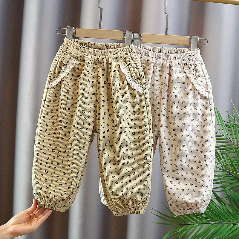 Nueva ropa de primavera y otoño para bebés, ropa para niñas, pantalones para niños pequeños, disfraz informal de moda, pantalones para niños, ropa deportiva infantil - imagen 2