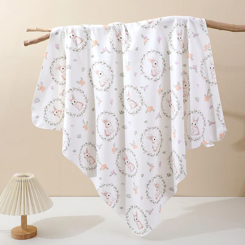 Toalla envolvente de algodón para bebé recién nacido – Baño y swaddle - imagen 5