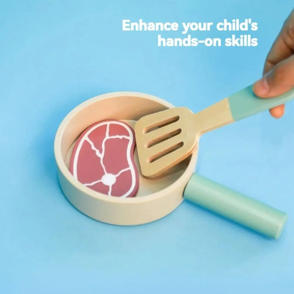 Nuevos juguetes de cocina de madera para niños, utensilios de cocina, juguetes educativos para edades tempranas, comida de sentidos visuales, juguetes de cocina de simulación - imagen 4