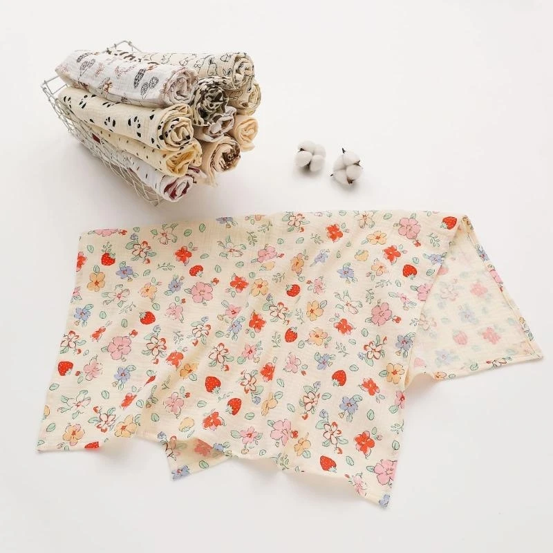 Manta envolvente mejorada M76C, mantas muselina algodón para recepción bebés para niñas y niños - imagen 4