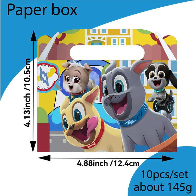 Cajas de golosinas temáticas para cachorros, bolsas de regalo para dulces, personajes de dibujos animados Rolly Hissy para Baby Shower, suministro de decoraciones para fiestas - imagen 2