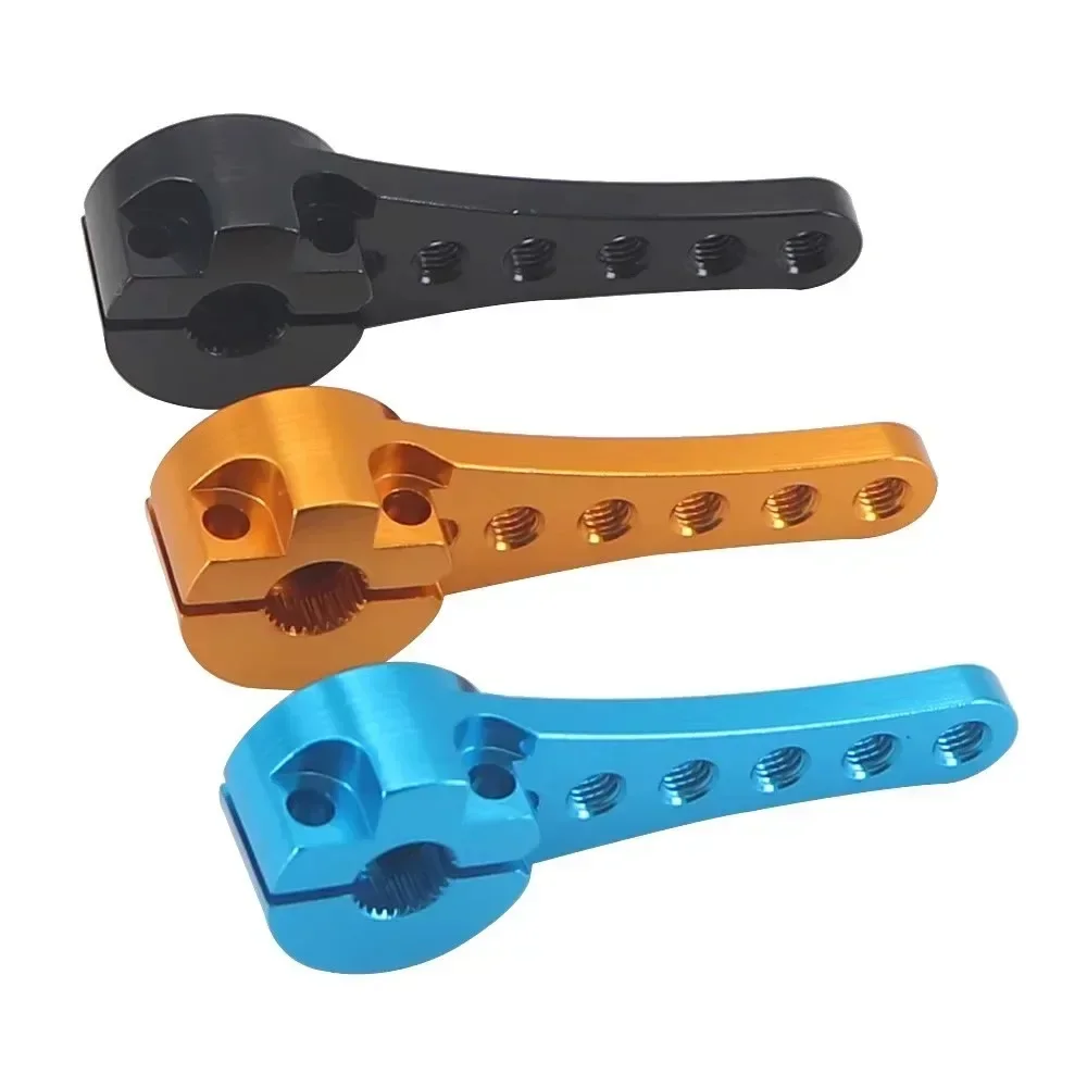 Brazo Servo estriado 25T, 46mm de longitud, brazo Servo de dirección de aleación de aluminio, diseño de torsión grande, brazo Servo sobre orugas para Futaba MG996 MG995 - imagen 3