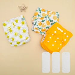Pañal de tela ajustable ALVABABY con broches para bebé