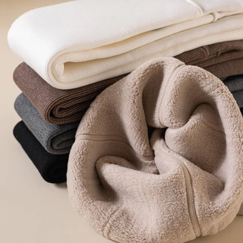 Pantalones para chicas adolescentes, mallas gruesas con forro polar de invierno con bordado de lazo, medias cálidas para niños de 3 a 15 años, novedad de 2026 - imagen 5