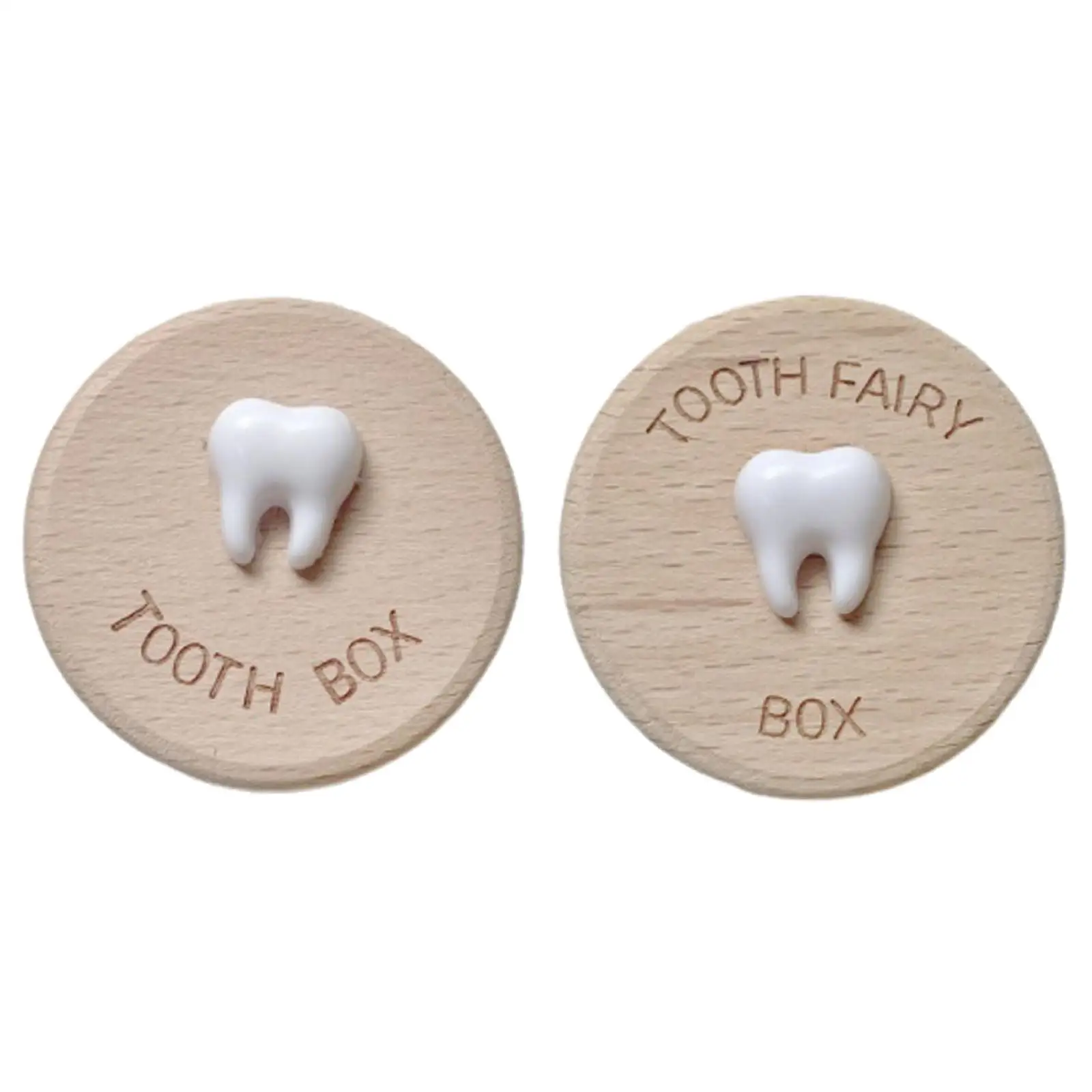 Wooden Tooth Storage Box Portable Lost Tooth Storage Multipurpose Fetal Hair First Collection Memorial Box for Baby Shower Baby