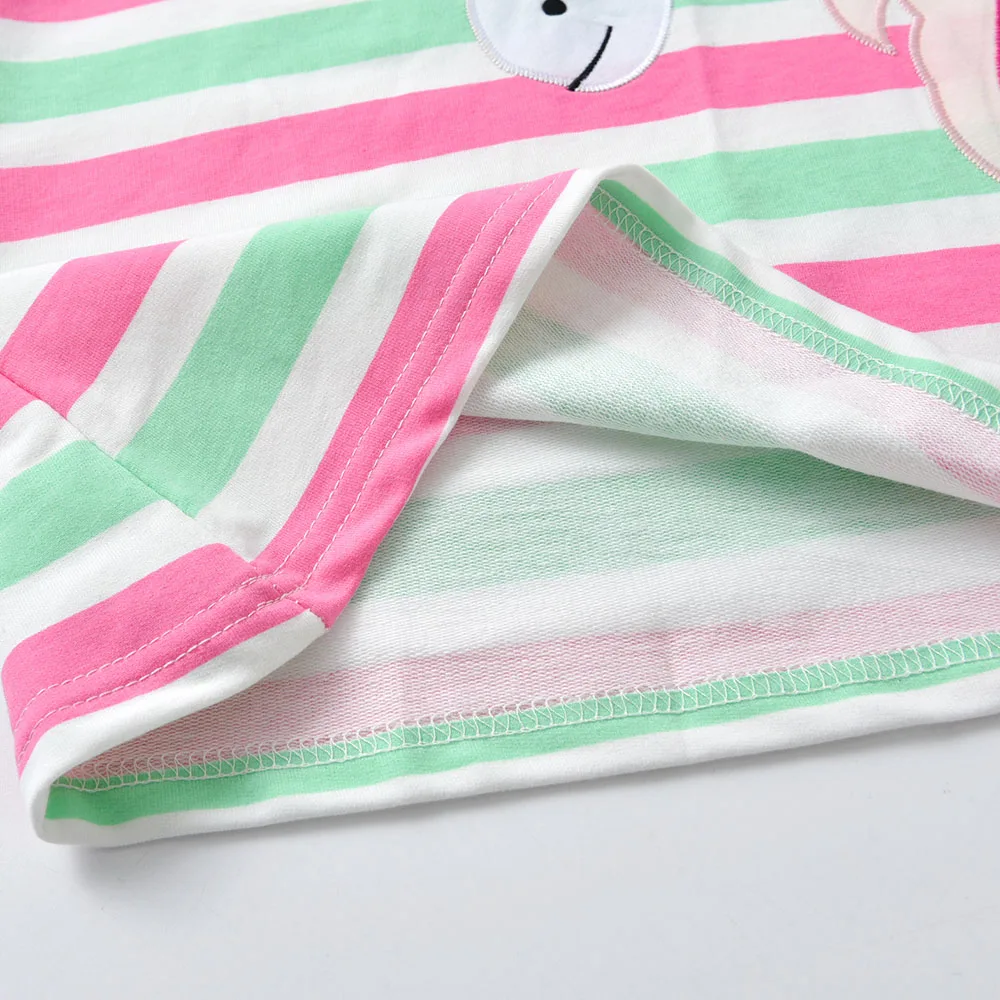 DXTON vestido con capucha infantil de unicornio a rayas - imagen 3