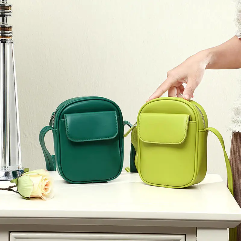 Nuevo bolso de mano de PU para mujer, bolso de hombro con textura, bolso cruzado de moda versátil, bolso deportivo de marca a la moda para teléfono, bandolera de viaje - imagen 5