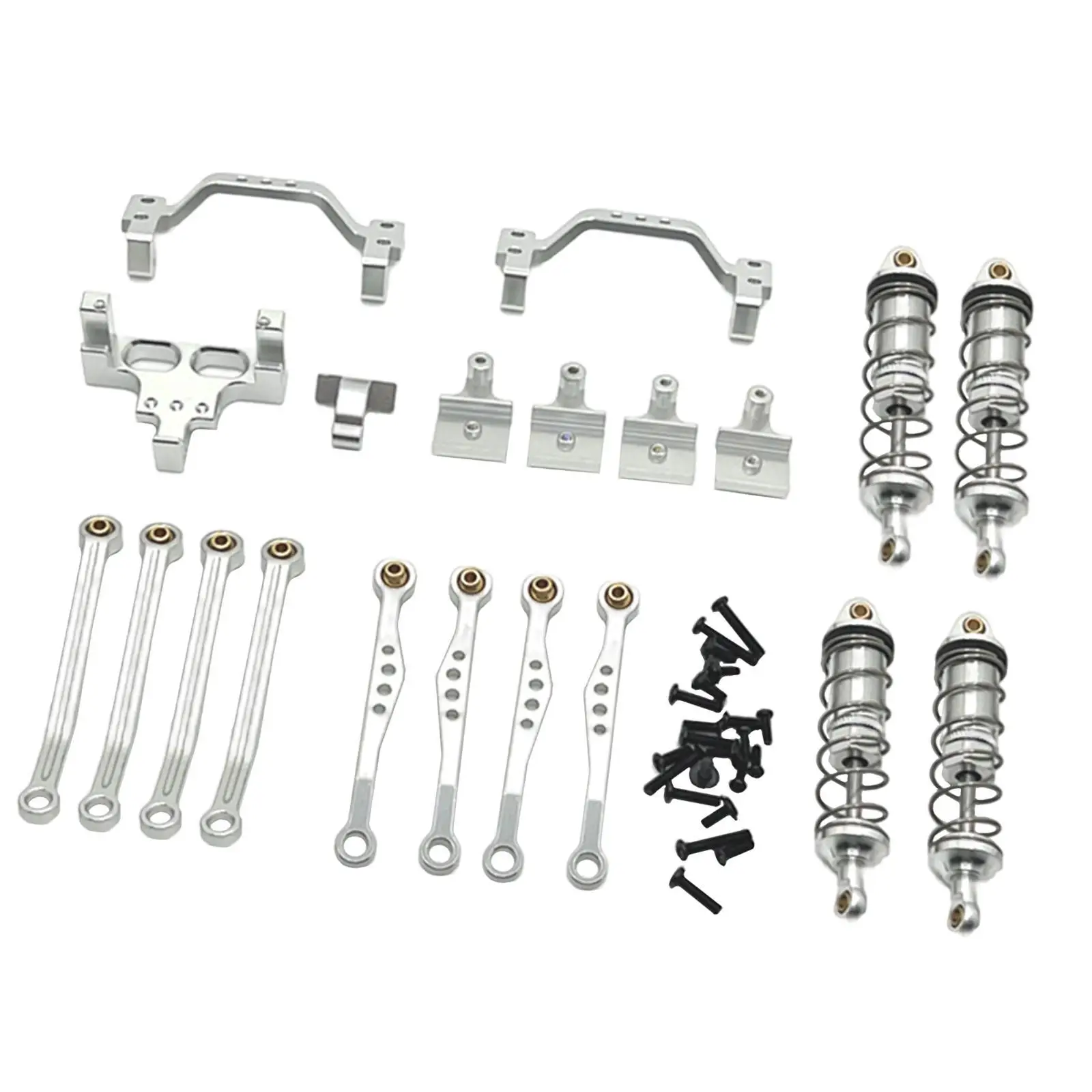 1/16 RC Car Metal Upgrade Kits Accessory Replacements Parts Hobby Tool Front and Rear Shock Brackets for C74-1 JA11 C64 Vehicle
