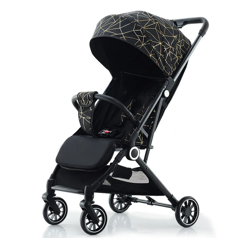 Cochecito bebé ligero con dosel ajustable y asiento reclinable - imagen 2