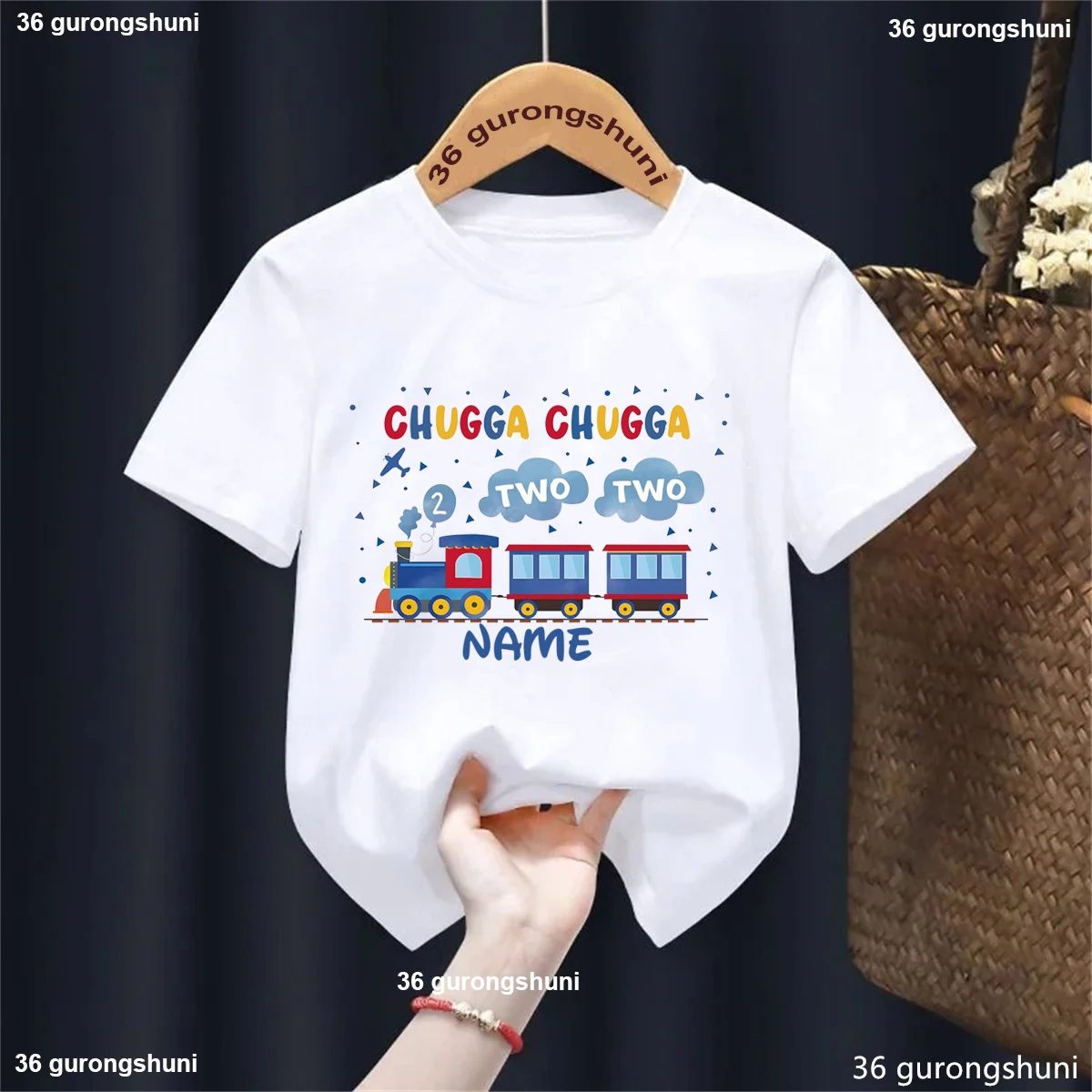 Camiseta personalizada infantil Chugga Train - imagen 5