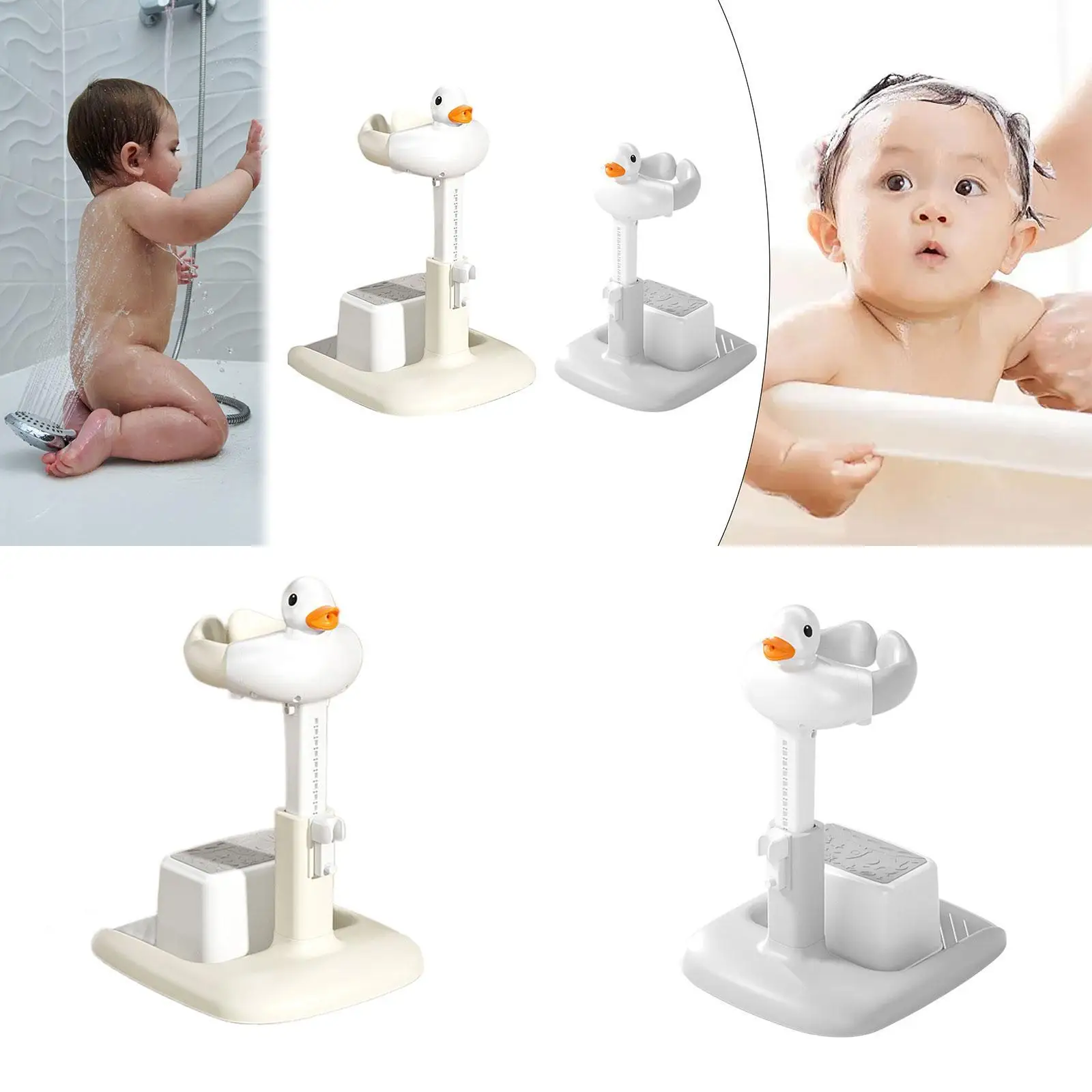 Asiento de baño antideslizante para bebé con soporte seguro - imagen 4
