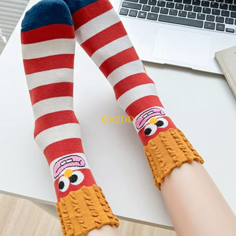 Calcetines de piloto estampados para niña – Algodón suave y elástico