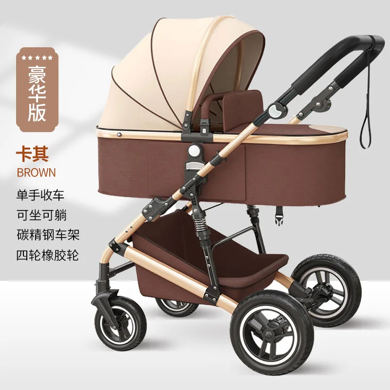Cochecito de bebé convertible bidireccional – Plegable y práctico
