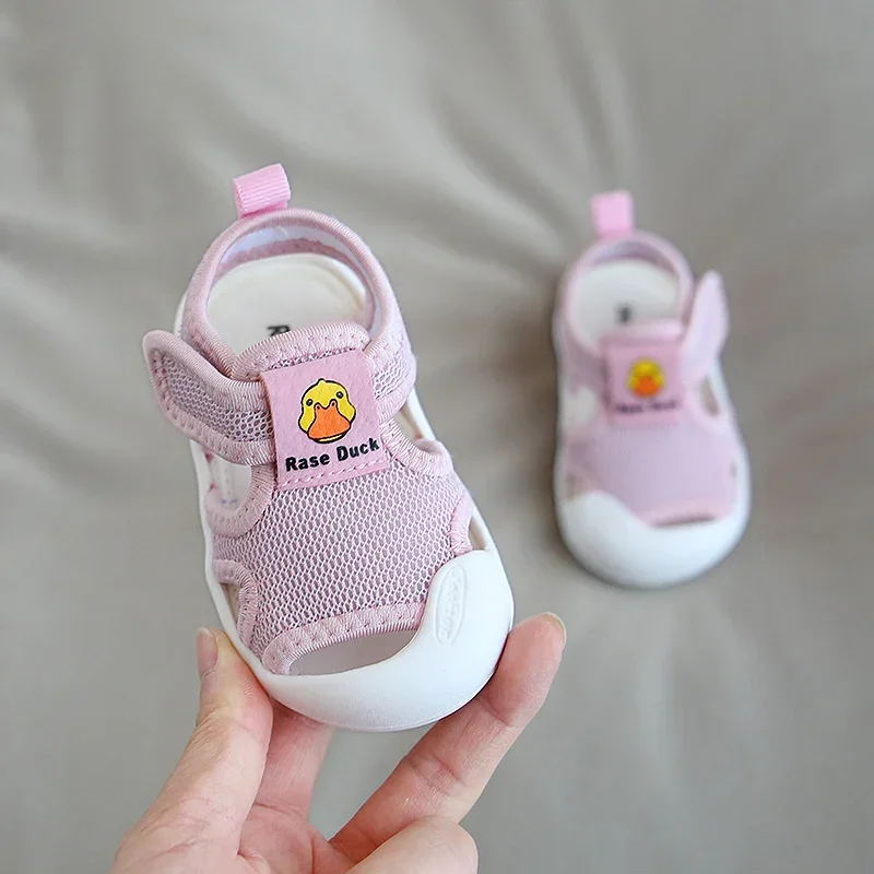 Sandalias para bebés y niños pequeños, zapatos de verano transpirables anticolisión, zapatos de playa informales - imagen 4