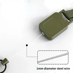 Cordón retráctil con carrete resistente para mochila escolar infantil