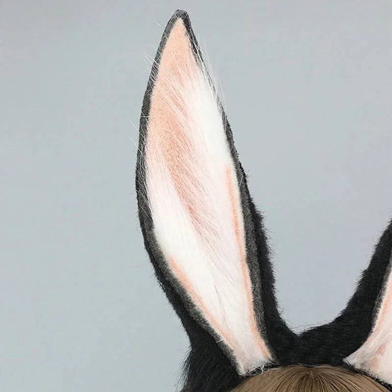 Diadema orejas de conejo peluche para niña – Accesorio disfraz - imagen 4