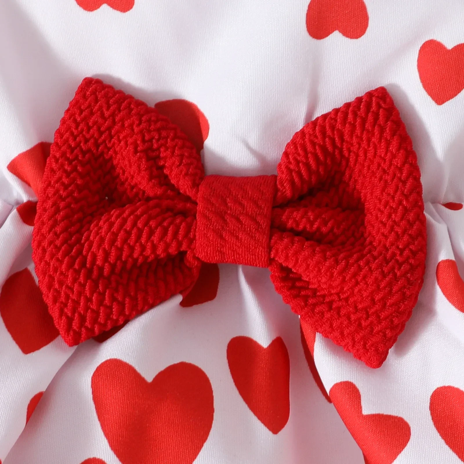 MILANCEL, nuevo conjunto de ropa de otoño para bebé de 6M-3Y, cárdigan bonito con lazo de amor para niñas + vestido, traje dulce para niños - imagen 5