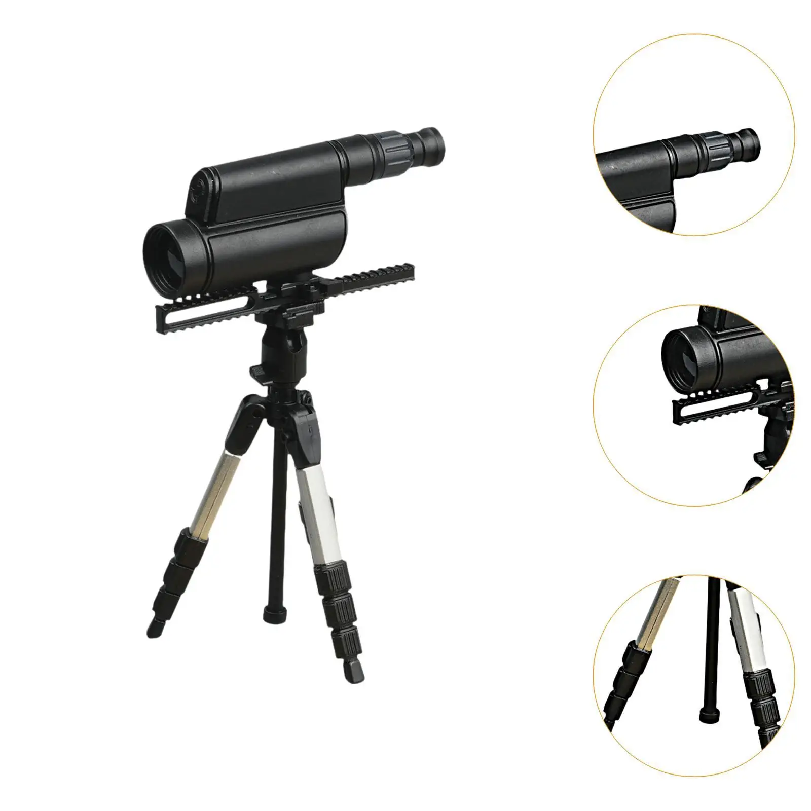 1/6 Scale Tripod Observation Mirror Model,Miniature Equipment,Scale Male Accessories for Male Figure Doll accessories
