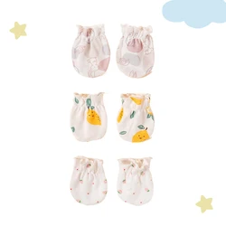 Manoplas suaves de algodón para bebé – Protección anti-chupeteo 0-6M