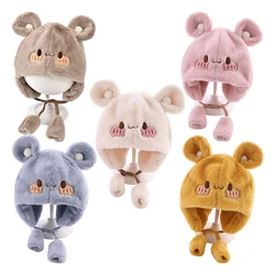 Gorros infantiles de felpa con orejeras – Invierno cálido para bebé