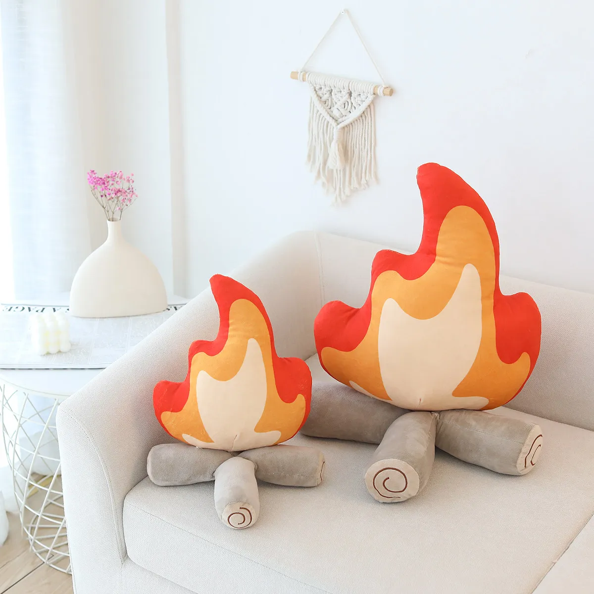 Hoguera de peluche suave para niños – Muñeco de fuego decorativo - imagen 5