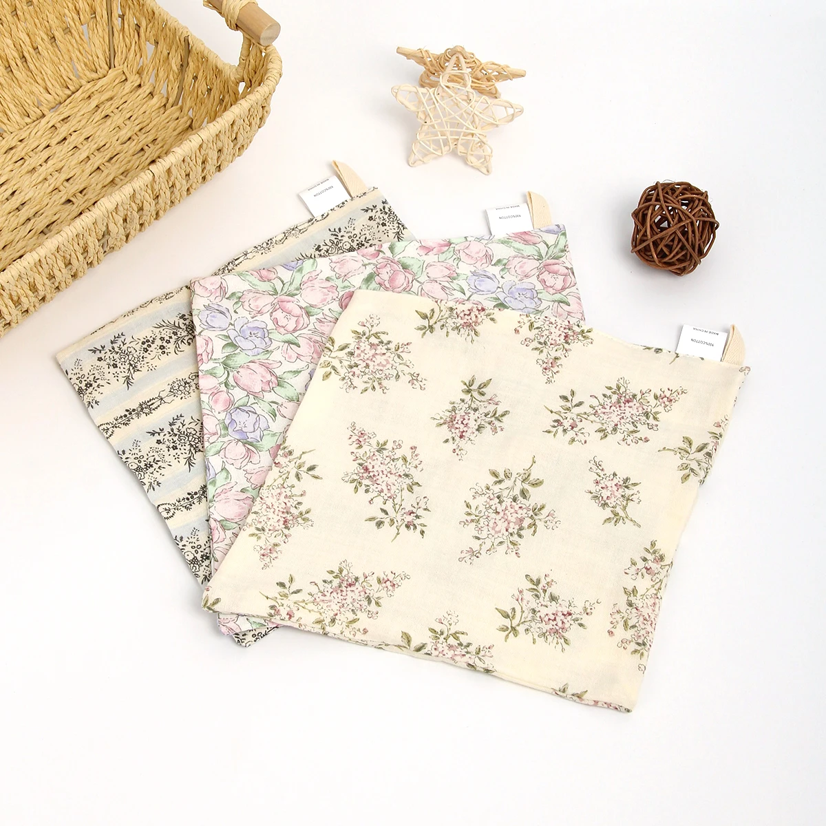 Toalla facial de gasa de algodón puro para recién nacido, babero pequeño para niños, toalla de mano de secado rápido