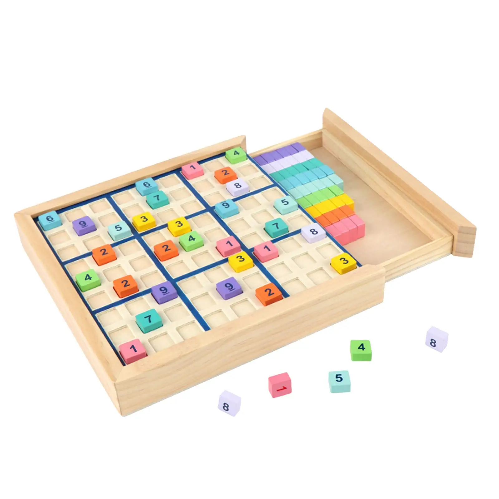 Wood Sudoku Puzzle Sudoku Chess Toy Educational Toy Wood Arithmetic Sudoku