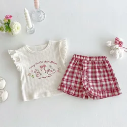 Conjunto verano MILANCEL niño - Camiseta letras y shorts algodón