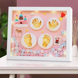 Kit de huellas para bebé: Molde de manos y pies, recuerdo de cien días