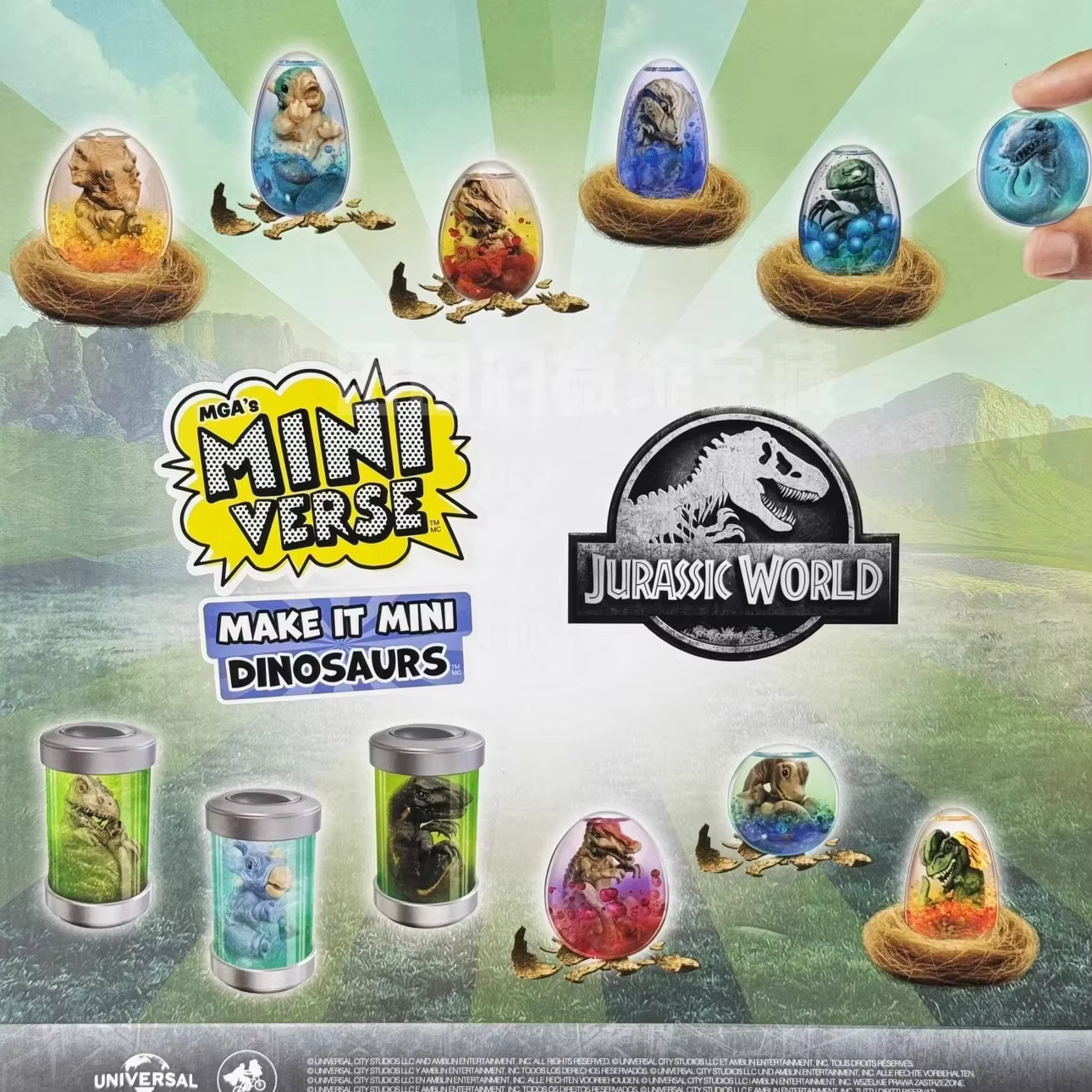 MGA Mini Jurásico – Huevos sorpresa dinosaurio en caja misteriosa - imagen 2