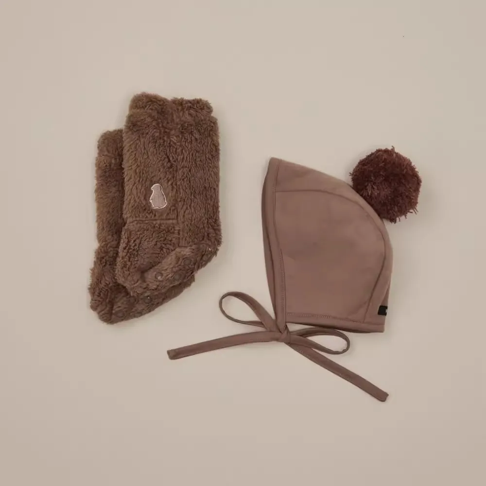 Calcetines de terciopelo de invierno para bebé, calcetines antideslizantes gruesos para niños pequeños, calcetines cálidos con bordado de pingüino para dormir - imagen 2