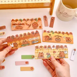 Pegatina de índice para estudiantes, notas adhesivas autoadhesivas, papelería, notas adhesivas de oficina Capibala, delfines de dibujos animados, 120/480 hojas